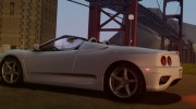 2000 Ferrari 360 Spider (US-Spec) для GTA San Andreas миниатюра 4