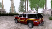 Chevrolet Suburban SFFD для GTA San Andreas миниатюра 2