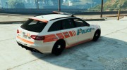 Audi RS4 Swiss - GE Police para GTA 5 miniatura 3