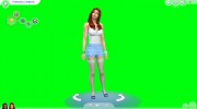 Зеленый экран (хромакей) для CAS для Sims 4 миниатюра 1