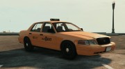 NYC Crown Victoria Taxi для GTA 5 миниатюра 1