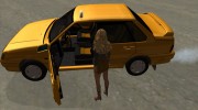 ВАЗ 2115 Такси для GTA San Andreas миниатюра 6