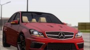Mercedes-Benz C63 AMG 2013 для GTA San Andreas миниатюра 7