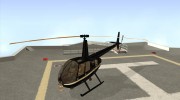 Robinson R44 Raven II NC 1.0 Чёрный для GTA San Andreas миниатюра 1