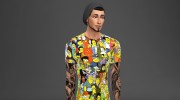 Сет мужских футболок для Sims 4 миниатюра 1
