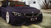 BMW M4 Stance 2014 para GTA San Andreas miniatura 6