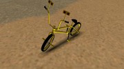 Yellow BMX для GTA San Andreas миниатюра 3