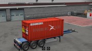 Hamburg Sud Container для Euro Truck Simulator 2 миниатюра 3