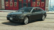 Unmarked BMW 760I (E65) for GTA 5 miniature 1
