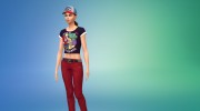 Кроп-топы и кепки Marvel para Sims 4 miniatura 5