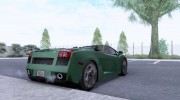 Lamborghini Gallardo Spyder для GTA San Andreas миниатюра 3
