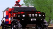 Hummer H2 Firetruck Fire Department City of Los Sanos для GTA San Andreas миниатюра 18