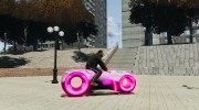 Мотоцикл из Трон (розовый неон) для GTA 4 миниатюра 5