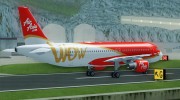 Airbus A320-200 Indonesia AirAsia WOW Livery for GTA San Andreas miniature 9