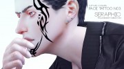 Seraphic Face Tattoo N03 для Sims 4 миниатюра 1