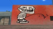 Trollface graffiti para GTA San Andreas miniatura 2