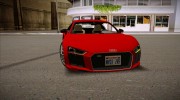 Audi R8 2017 v2.0 para GTA San Andreas miniatura 2
