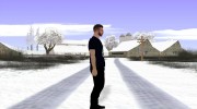 Skin GTA Online в чёрной одежде для GTA San Andreas миниатюра 3