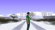 Skin GTA Online в футболке Thank God para GTA San Andreas miniatura 3