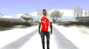 Skin GTA Online в футболке кулак para GTA San Andreas miniatura 2