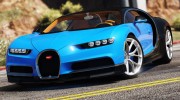 2017 Bugatti Chiron (Retexture) 4.0 para GTA 5 miniatura 1
