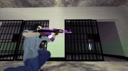Фиолетовый AK47 для GTA San Andreas миниатюра 1