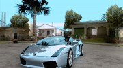 Lamborghini Gallardo Spyder для GTA San Andreas миниатюра 1