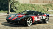 Ford GT Police Car for GTA 5 miniature 1