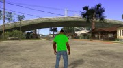CJ в футболке (Radio Los Santos ) для GTA San Andreas миниатюра 5