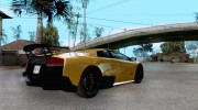 Lamborghini Murcielago LP670–4 SuperVeloce para GTA San Andreas miniatura 4