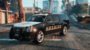 2012 Cadillac Escalade ESV Police Version Paintjobs para GTA 5 miniatura 1