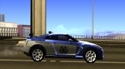 Nissan GTR35 Police Undercover для GTA San Andreas миниатюра 5