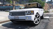 2010 Range Rover Supercharged для GTA 5 миниатюра 1