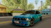 BMW M3 E36 Coupe Blue Star for GTA San Andreas miniature 1