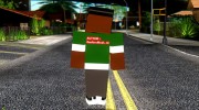Bigsmoke Minecraft Skin para GTA San Andreas miniatura 3