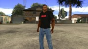 CJ в футболке (Crow) para GTA San Andreas miniatura 2