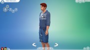 Мужские шорты для Sims 4 миниатюра 3
