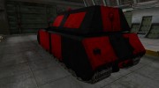 Черно-красные зоны пробития Maus для World Of Tanks миниатюра 3