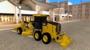 Caterpillar 140AWD Motorgrader для GTA San Andreas миниатюра 3