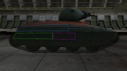 Контурные зоны пробития AMX 40 for World Of Tanks miniature 5