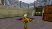 Golden Tactical M4A1 on Pecks Animations para Counter Strike 1.6 miniatura 4