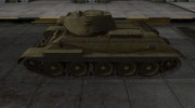 Шкурка для T-34 в расскраске 4БО для World Of Tanks миниатюра 2