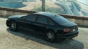 Audi A8 Unmarked for GTA 5 miniature 2