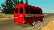 ГАЗ-3221 Пожарная охрана для GTA San Andreas миниатюра 3