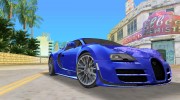 Bugatti Veyron Extreme Sport для GTA Vice City миниатюра 1