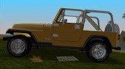 Jeep Wrangler 4.0 Fury 1986 para GTA Vice City miniatura 2