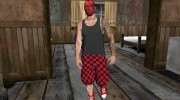Skin HD Random GTA V Online Red Mask for GTA San Andreas miniature 1