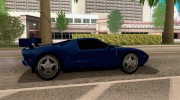 Ford GT для GTA San Andreas миниатюра 5