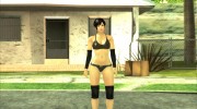 Dead Or Alive 5 LR Kokoro Black Shirt Hot Pants для GTA San Andreas миниатюра 7