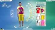 Мужские футболки Neon para Sims 4 miniatura 9